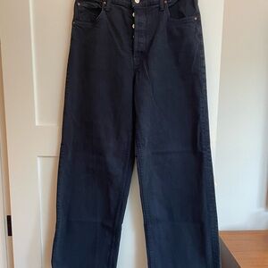 MOTHER Women's Dark Blue Flare Jeans